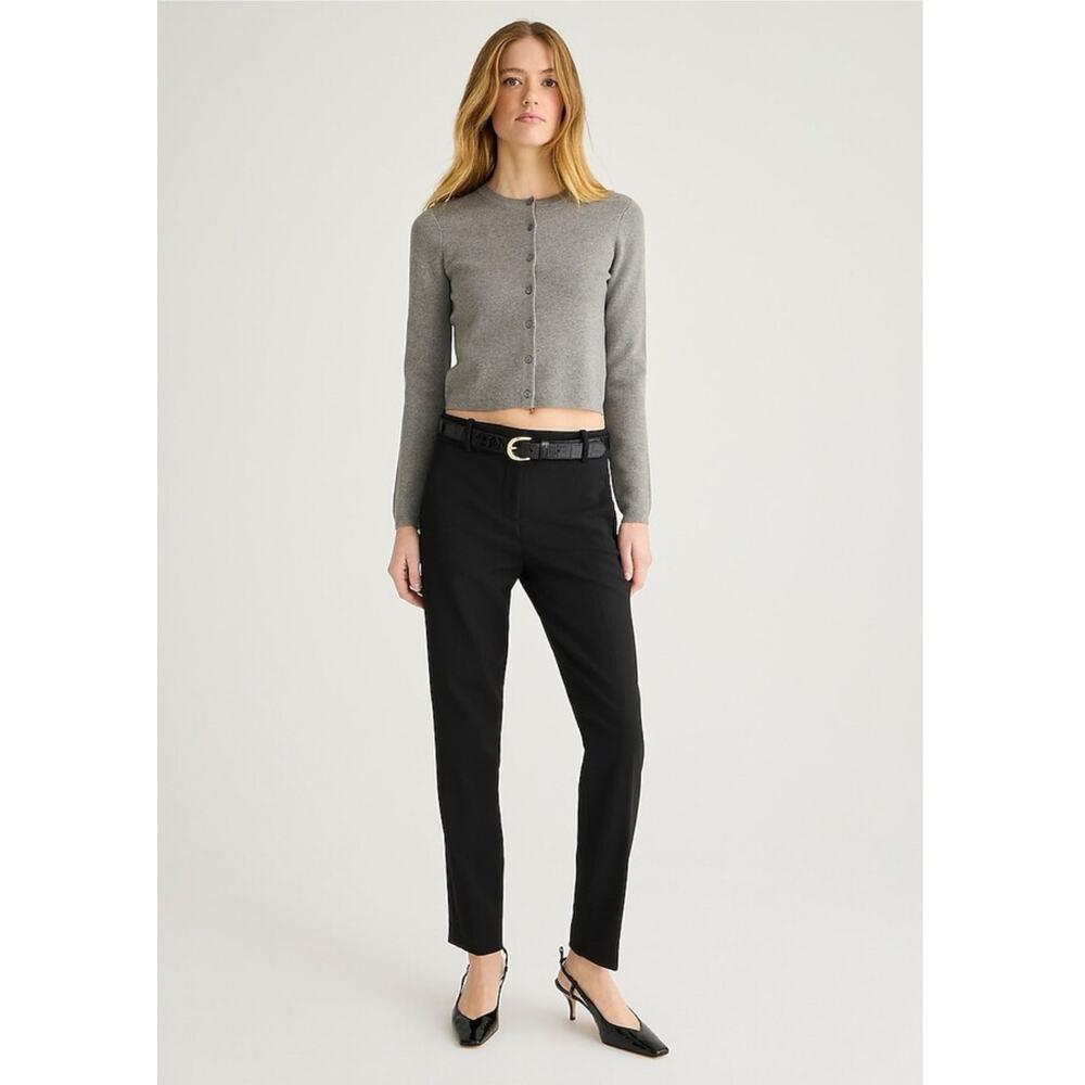 J. Crew 365 Black High-Rise Cameron Ankle Pants